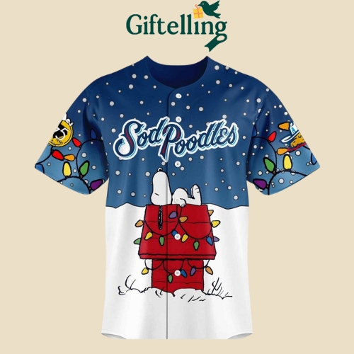 Amarillo Sod Poodles Christmas in July Special Baseball Jersey-1