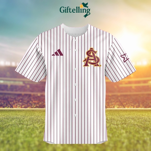 Arizona State Sun Devils X Draft Combine 2025 Stripes Baseball Jersey-4