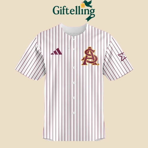 Arizona State Sun Devils X Draft Combine 2025 Stripes Baseball Jersey-6