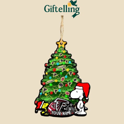 Atlanta Falcons Snoopy Ornament – Custom Christmas 2024