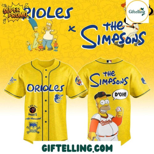Baltimore Orioles x The Simpsons 2025 Jersey Limited Edition