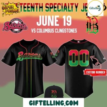 Birmingham Barons Juneteenth 2025 Baseball Jersey