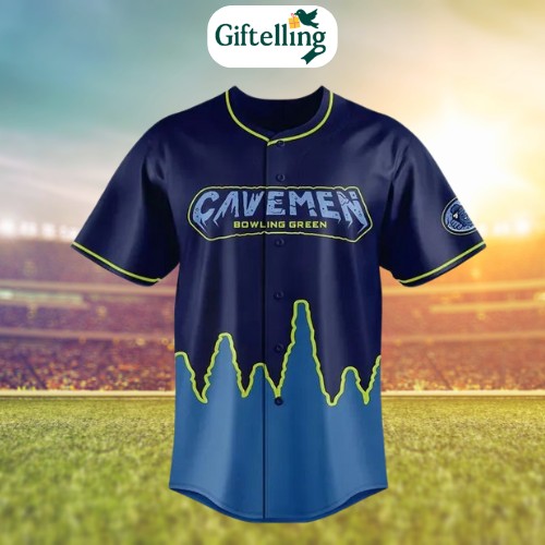 The Bowling Green Hot Rods x Cavemen Special New Baseball Jersey 2025 by MajestyWears