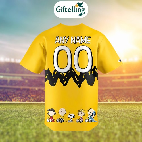 The Cedar Rapids Kernels x Peanuts Day Limited Edition Baseball Jersey 2025 from MajestyWears