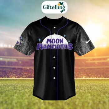 The 2025 Erie Moon Mammoths Baseball Jersey is a visual stunner