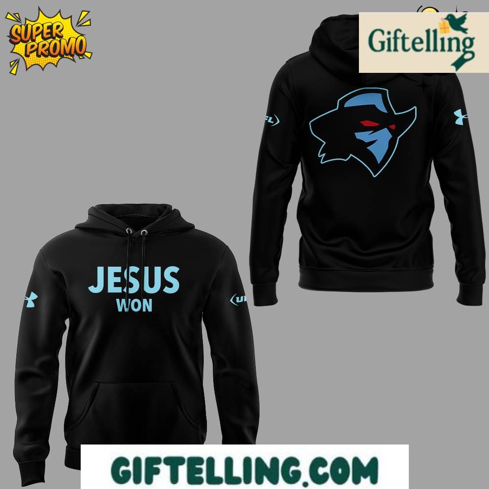 This Arlington Renegades JESUS WON Special Hoodie serves dual purposes