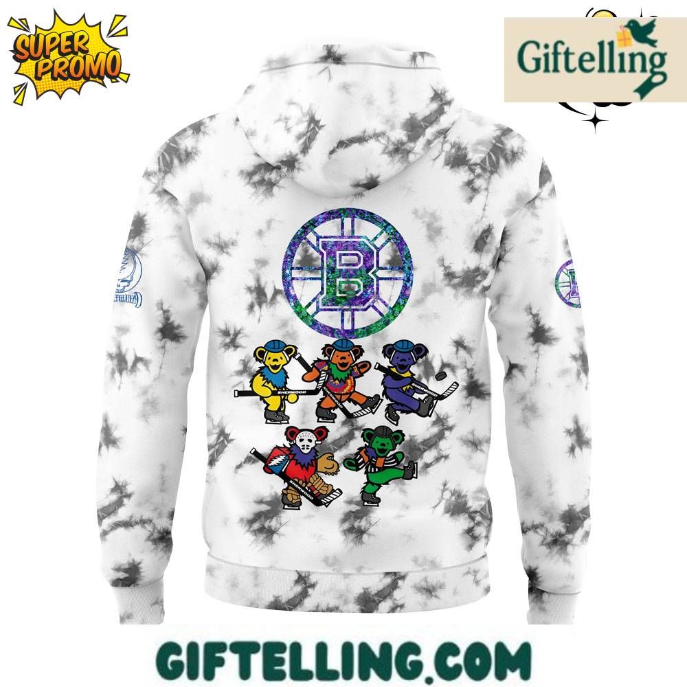 Boston Bruins x Grateful Dead Night 2025 Special Edition Hoodie