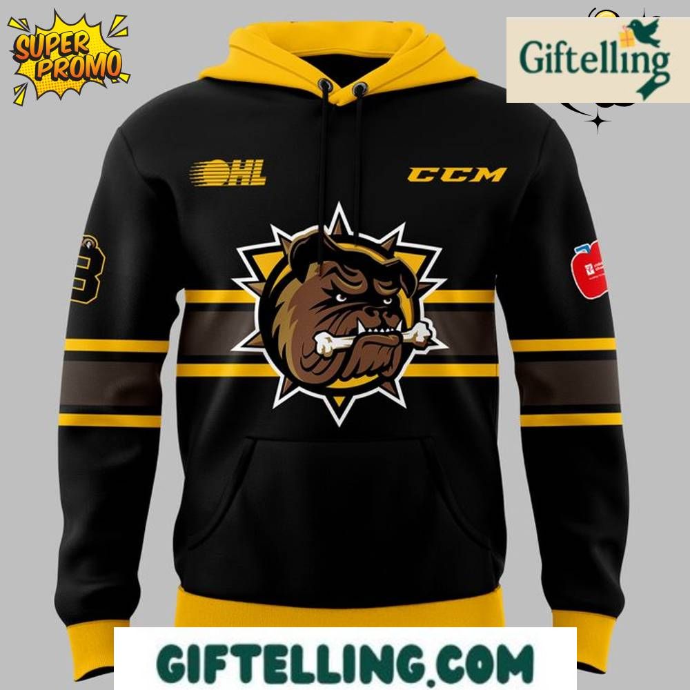 Rally behind your local hockey heroes with the Brantford Bulldogs Hoodie Special New 2025