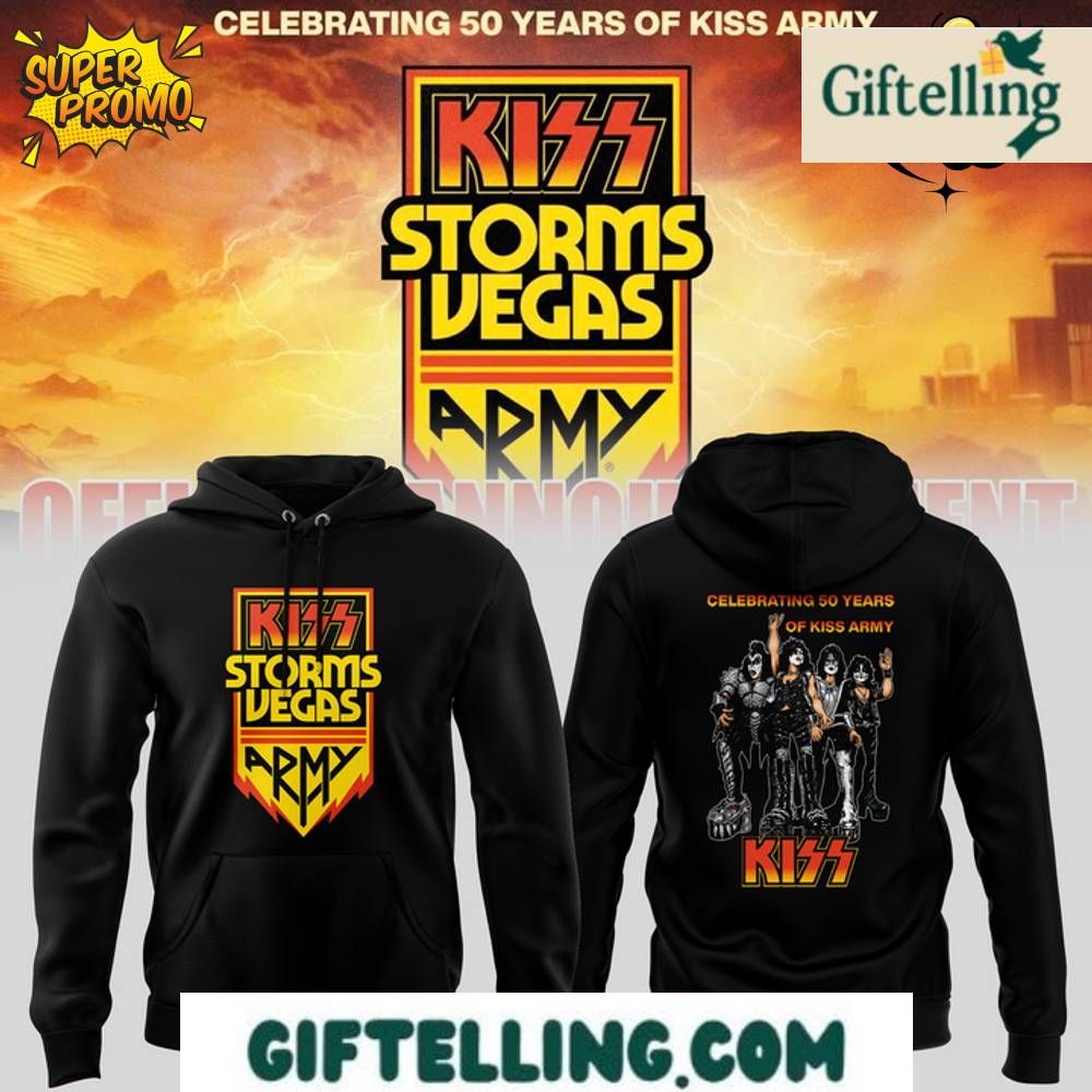 Celebrating 50 Years Of Kiss Army Hoodie Special Edition