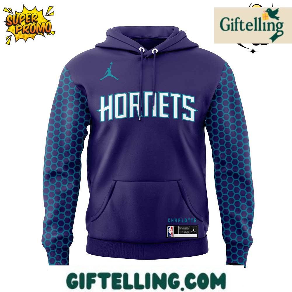 Celebrate every Charlotte Hornets victory with the Charlotte Hornets Victory Monday Logo Hoodie