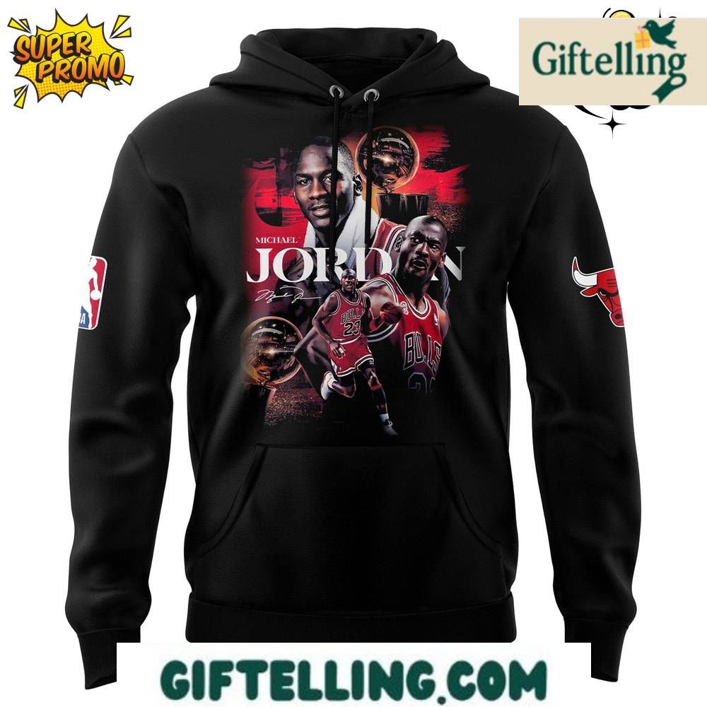 Pay tribute to basketball greatness with the Chicago Bulls Michael Jordan Hoodie 2025 Limited Edition