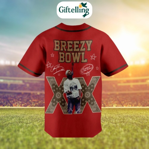 Chris Brown Breezy Bowl XX jersey where style meets stadium legacy