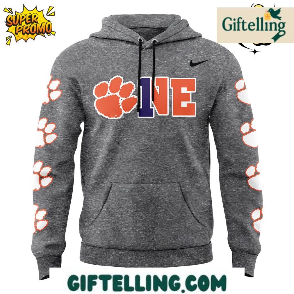 Clemson Tigers Now Won Special Grey Hoodie