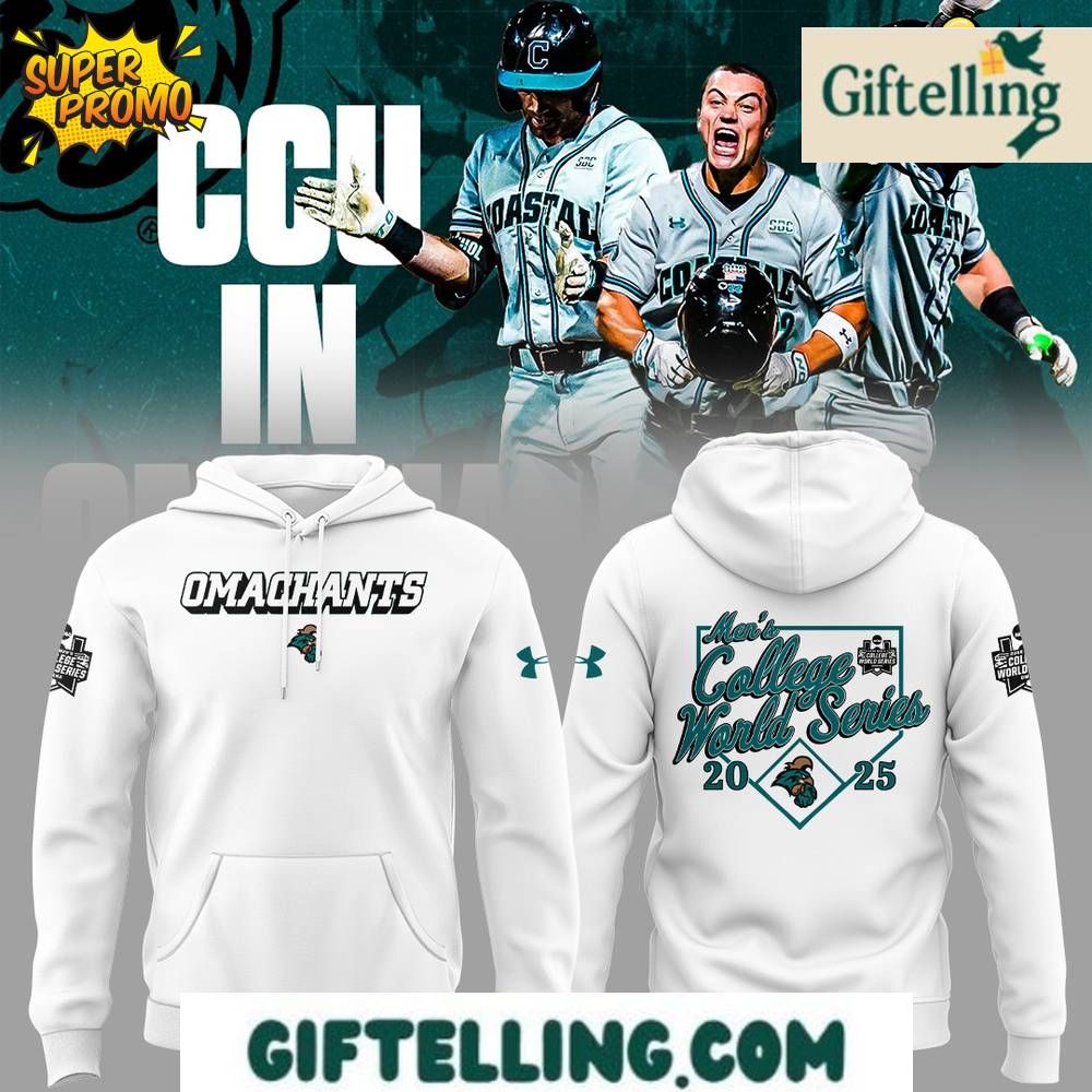 Coastal Carolina Baseball Hoodie 2025 Limited Edition