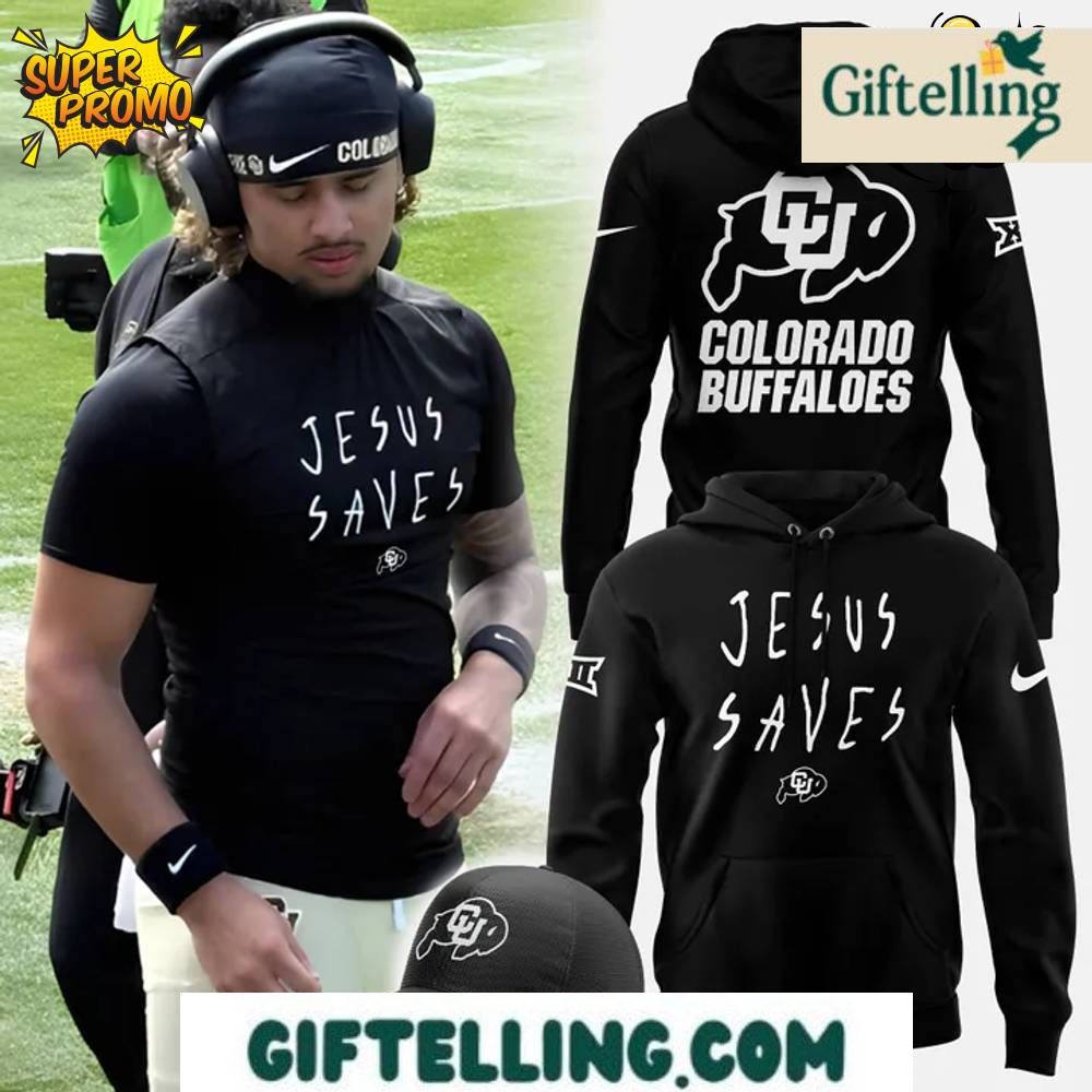 Colorado Buffaloes Jesus Saves Hoodie
