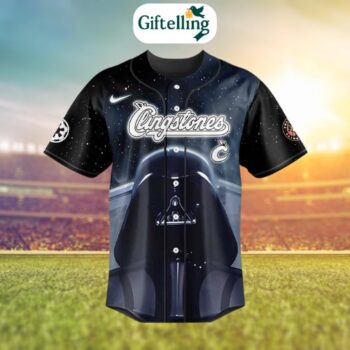 Light up the bleachers with this limited edition baseball jersey, inspired by Star Wars Night 2025