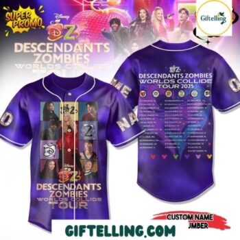 Zombies Worlds Collide Tour Baseball Jersey 2025