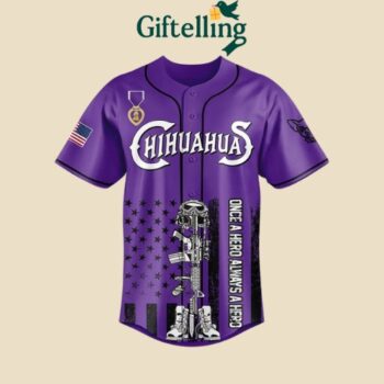 El Paso Chihuahuas Purple Heart Day Jersey 2025