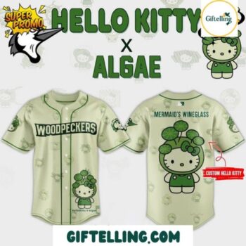 Fayetteville Woodpeckers Algae Hello Kitty Baseball Jersey
