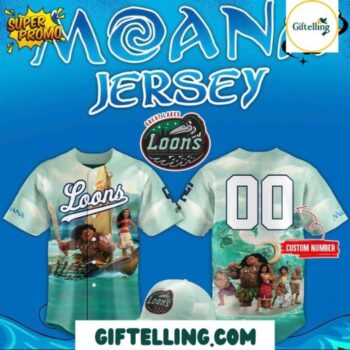 Great Lakes Loons Moana Baseball Jersey 2025 Limited Edition