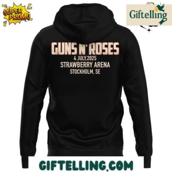 Guns N Roses World Tour 2025 in Stockholm Special Hoodie
