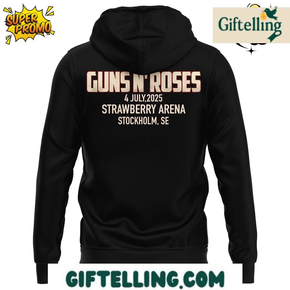Guns N Roses World Tour 2025 in Stockholm Special Hoodie
