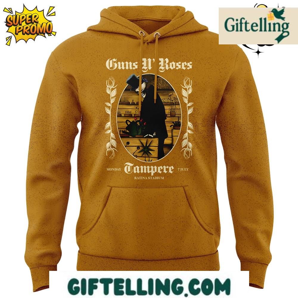 Celebrate Nordic rock passion with the Guns N' Roses Tampere Hoodie Tour 2025 For Fans