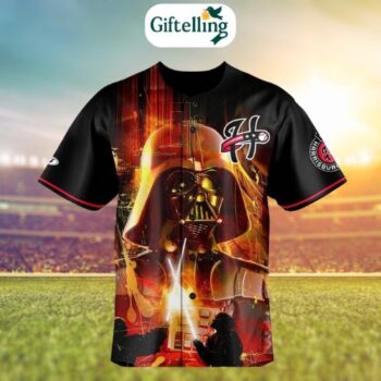 Lightsaber style meets baseball pride in the Harrisburg Senators 2025 Star Wars Jersey