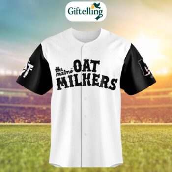 The result is this delightfully offbeat, limited-run Hartford Yard Goats 2025 Malmo Oat Milkers Custom Jersey