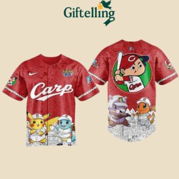 Hiroshima Toyo Carp Pokémon Go Limited Jersey 2025 is a one-of-a-kind crossover