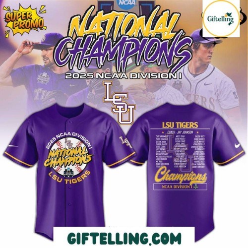 LSU Tiger NCAA Baseball Jersey 2025