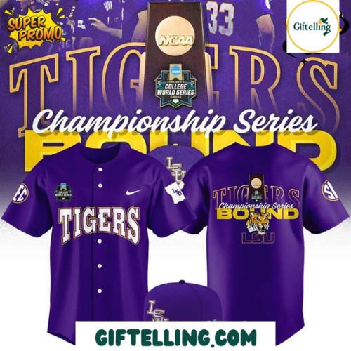 LSU Tigers Baseball Jersey 2025 CWS Limited
