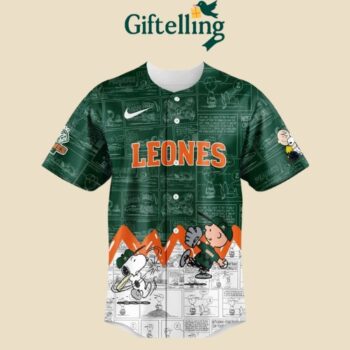 Peanuts Baseball Jersey 75th Anniversary Leones De Yucatán