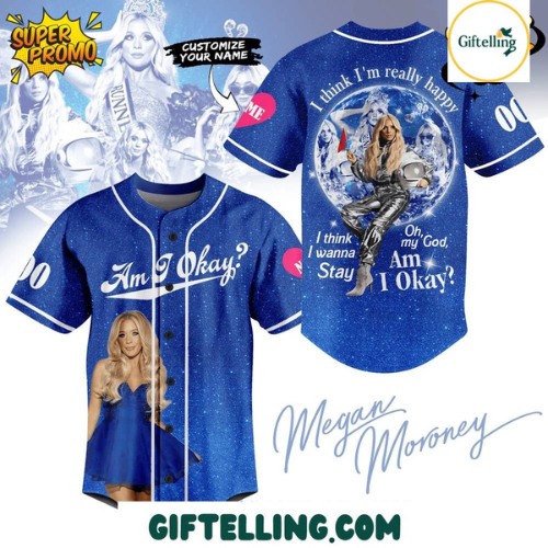 Megan Moroney baseball jersey with Am I Okay print 2025 edition