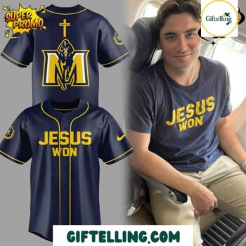 The Murray State Racers Jesus Won Baseball Jersey is more than apparel—it’s an identity piece