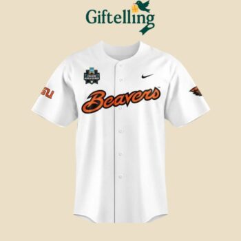 Oregon State Beavers mens college world white jersey 2025