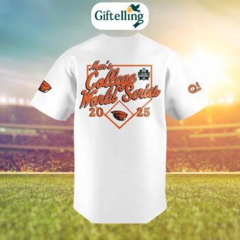 Oregon State Beavers mens college world white jersey 2025 is more than a garment—it’s a connection to every pitch