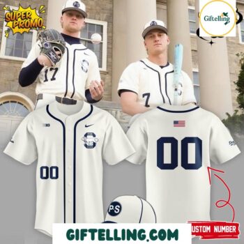 Penn State Nittany Lions Baseball Jersey special cream 2025