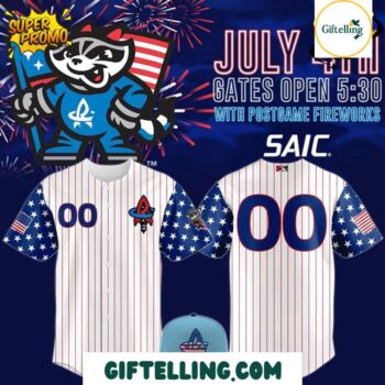 Rocket City Trash Pandas Independence Day Jersey 2025