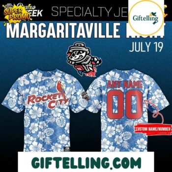 Rocket City Trash Pandas 2025 Margaritaville Night Jersey