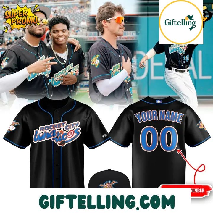 Rocket City Trash Pandas Lunáticos Baseball Jersey