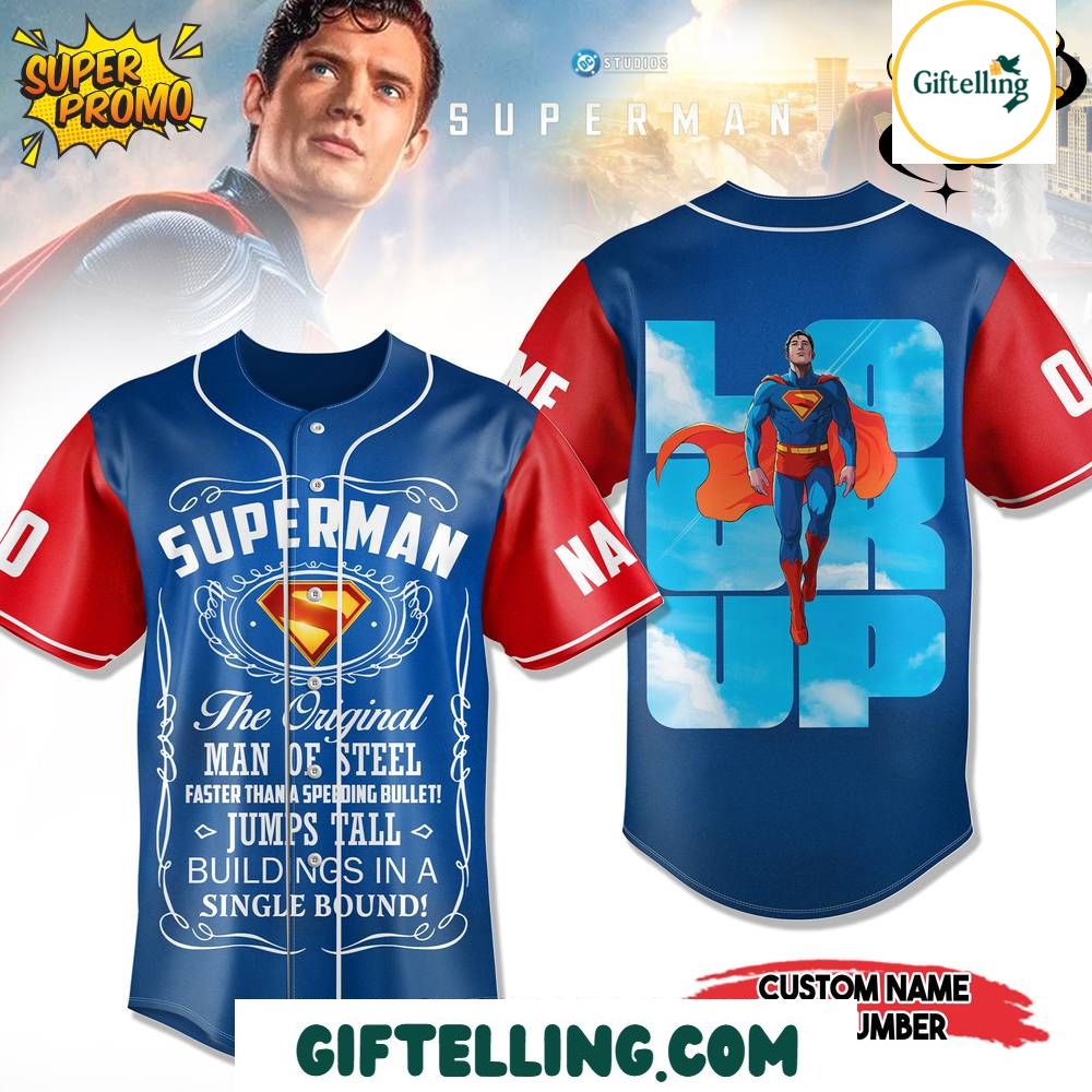 SUPERMAN – The Original Man of Steel Baseball Jersey