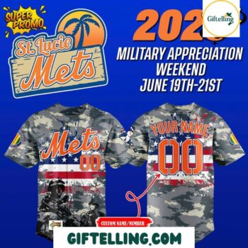 St. Lucie Mets Military Appreciation Jersey Weekend 2025