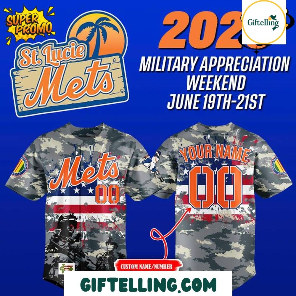 St. Lucie Mets Military Appreciation Jersey Weekend 2025