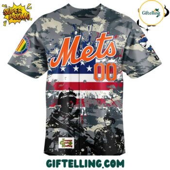 The Lucie Mets Military Appreciation Jersey design incorporates military tribute elements that feel authentic rather than token