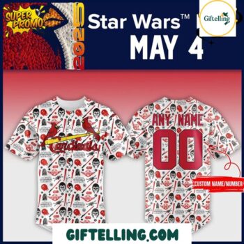 St.Louis Cardinals Star Wars Night Limited Edition Baseball Jersey