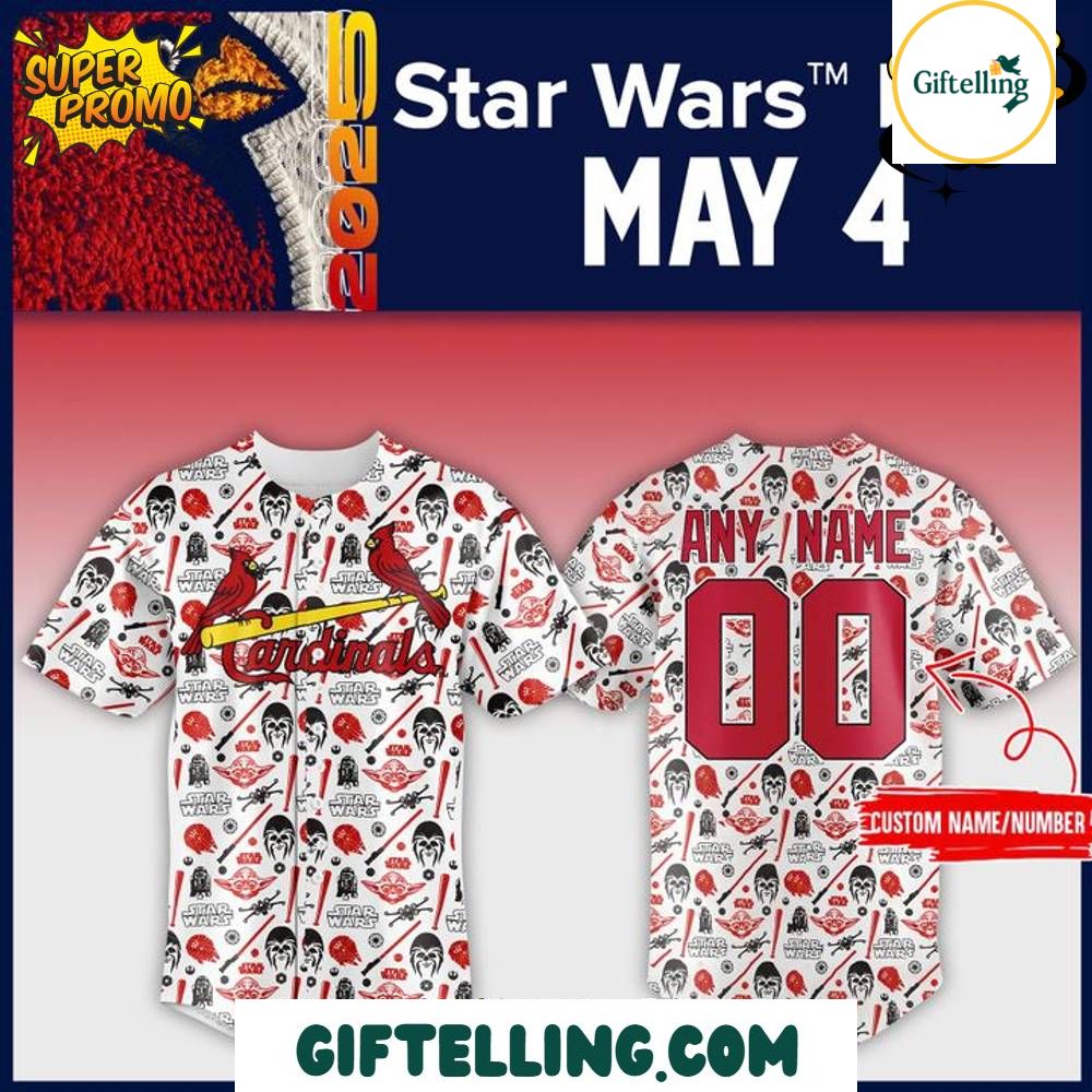 St.Louis Cardinals Star Wars Night Limited Edition Baseball Jersey