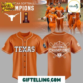 Texas Longhorns Softball Champions jersey 2025