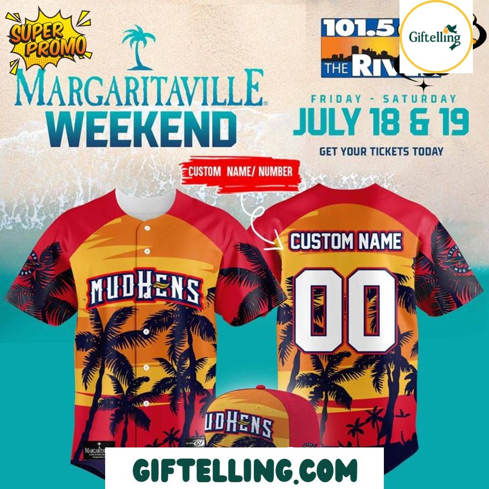 Toledo Mud Hens Margaritaville 2025 Limited Edition Baseball Jersey