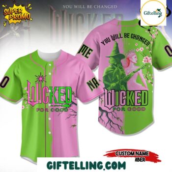 WICKED FOR GOOD Baseball Jersey Custom Name